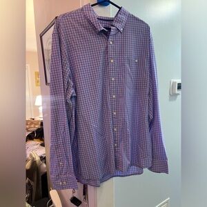 Men’s Casual Button Down size XXL. Croft and Barrow. Pink/Blue. NWOT